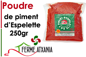 Poudre de piment d'espelette 250gr